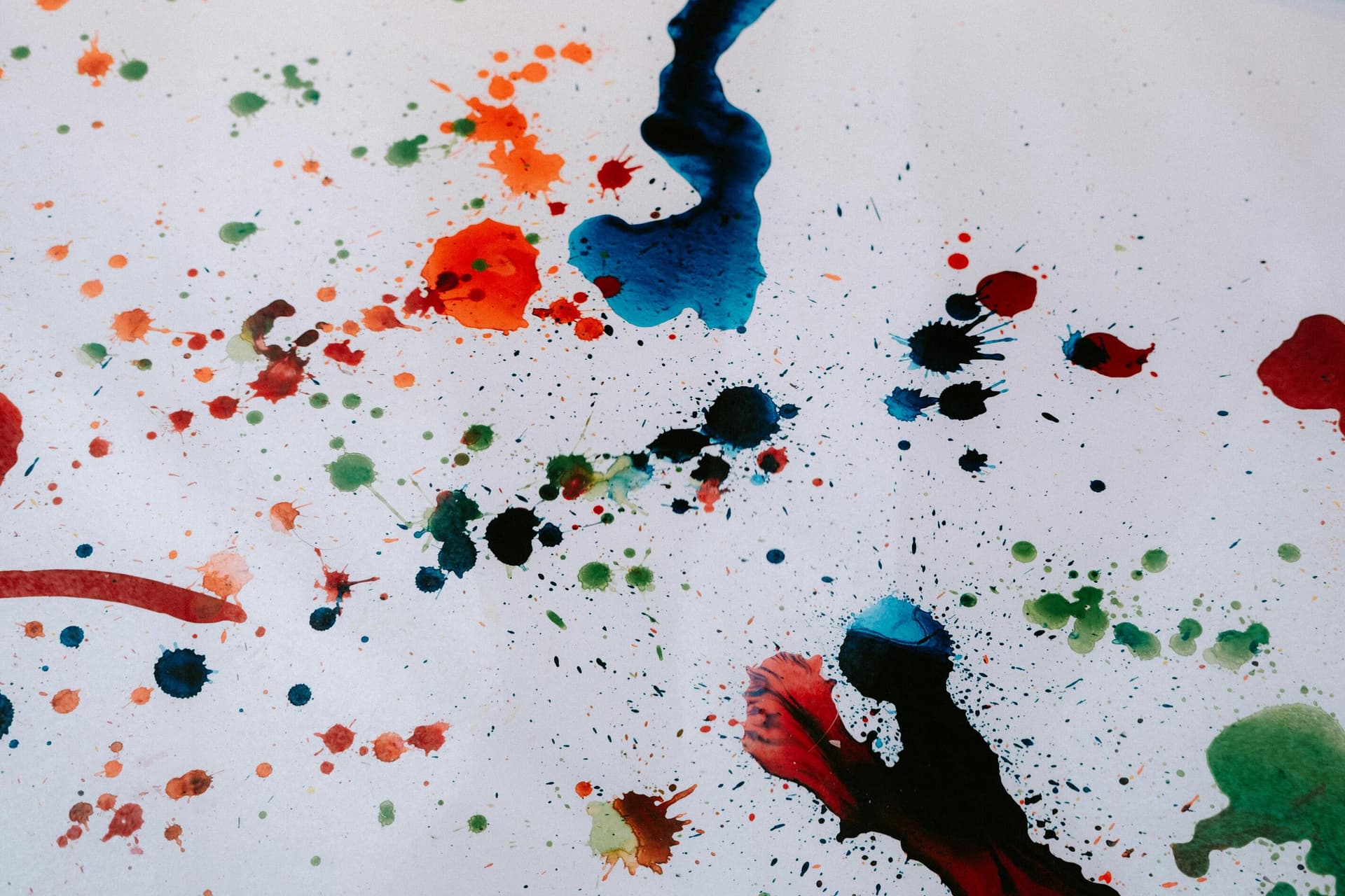Abstract Paint Splatters